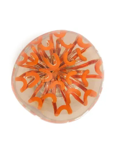 Bimba Y Lola Bubble Chrysanthemum Charm In Orange