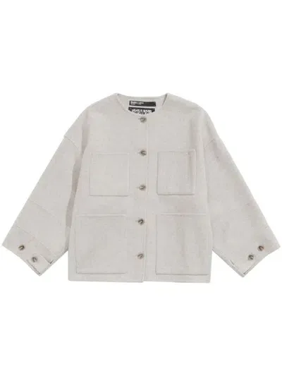 Bimba Y Lola Button-down Jacket In Neutrals