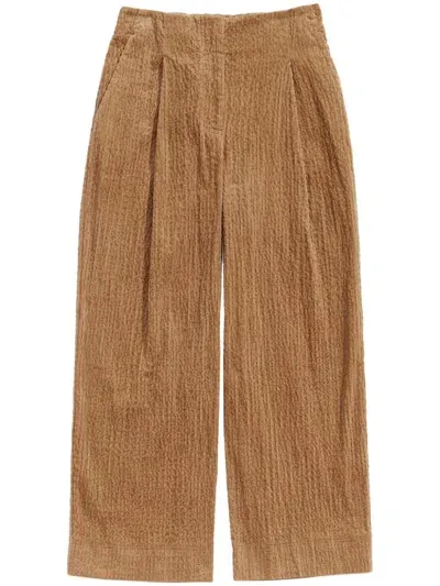 Bimba Y Lola Darted Tapered-leg Trousers In Neutrals