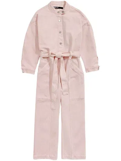 Bimba Y Lola Denim Jumpsuit In Pink