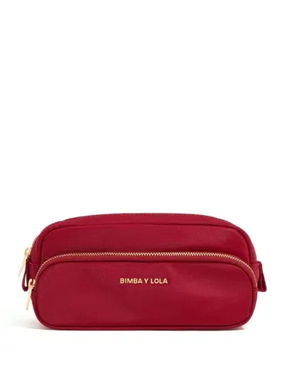 Bimba Y Lola Double Make-up Bag In 红色