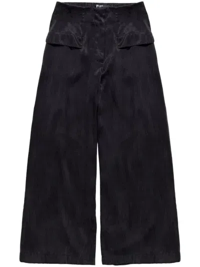 Bimba Y Lola Fluid Trousers In Black