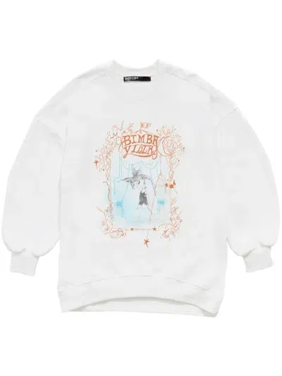 Bimba Y Lola Graphic-print Sweatshirt In White