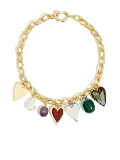 Bimba Y Lola Heart-charm Necklace In Gold