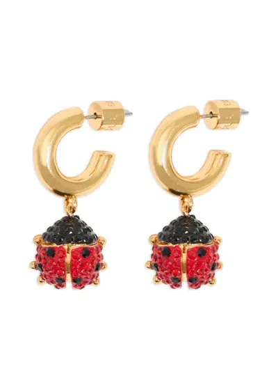 Bimba Y Lola Ladybug Hoop Earrings In Red