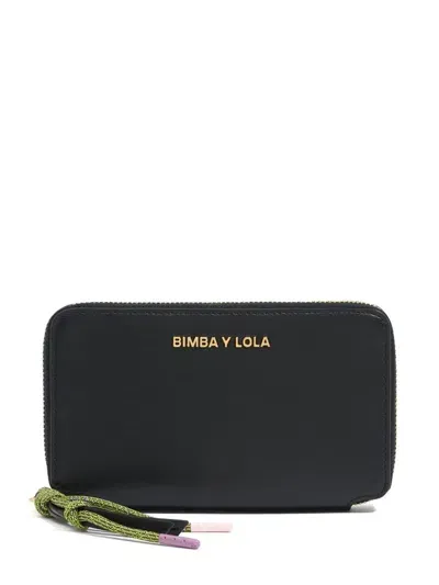 Bimba Y Lola Leather Wallet In Black