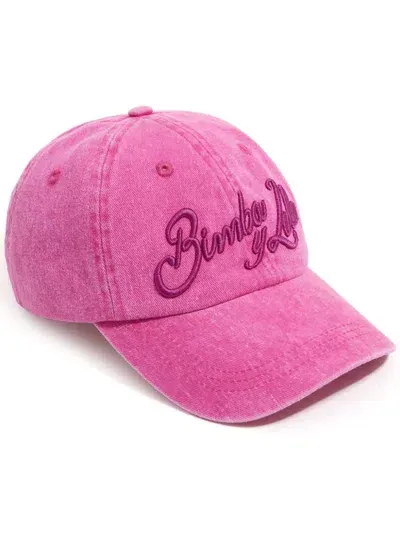 Bimba Y Lola Logo-embroidered Cap In Pink