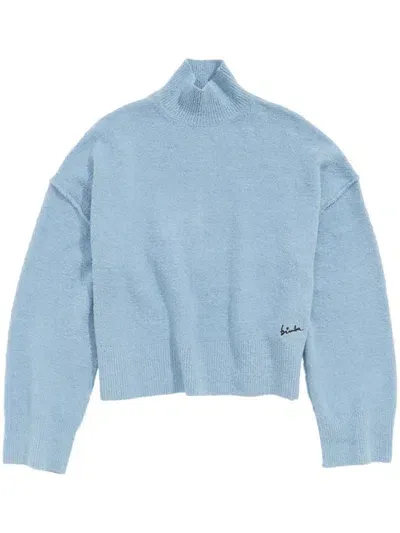 Bimba Y Lola Logo-embroidered Sweater In Blue