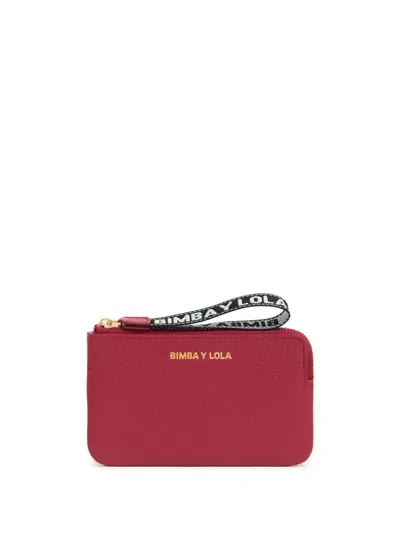 Bimba Y Lola Logo-lettering Coin Purse In Red