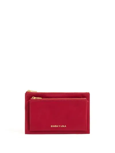 Bimba Y Lola Logo-lettering Purse In 红色