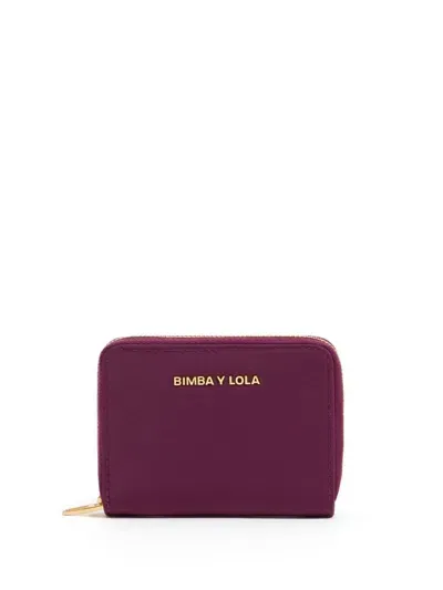 Bimba Y Lola Logo-lettering Purse In Purple