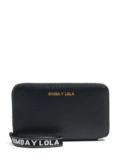 Bimba Y Lola Logo-lettering Wallet In Black