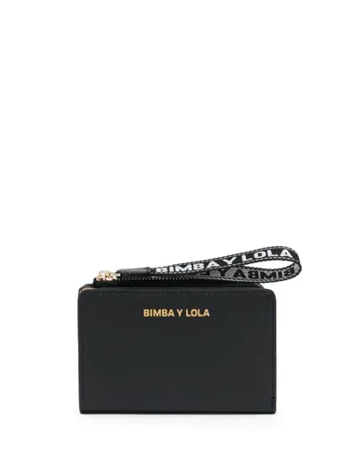 Bimba Y Lola Logo-lettering Wallet In Black