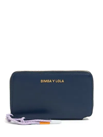 Bimba Y Lola Logo-lettering Wallet In Blue