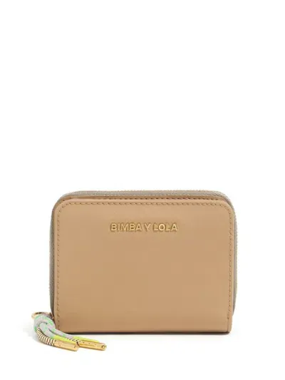 Bimba Y Lola Logo-lettering Wallet In Neutrals