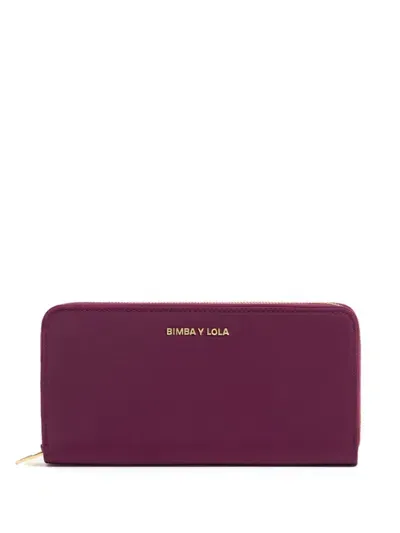 Bimba Y Lola Logo-lettering Wallet In Purple