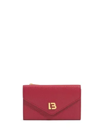 Bimba Y Lola Logo-plaque Card Holder In Red