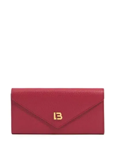 Bimba Y Lola Logo-plaque Wallet In Red