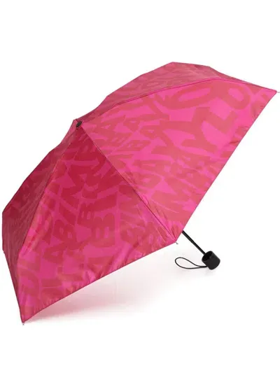 Bimba Y Lola Logo-print Umbrella In Pink