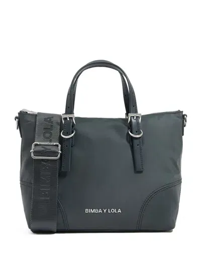 Bimba Y Lola Medium Panelled Tote Bag In Grey