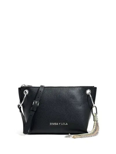 Bimba Y Lola Mini Trapezium Crossbody Bag In Black