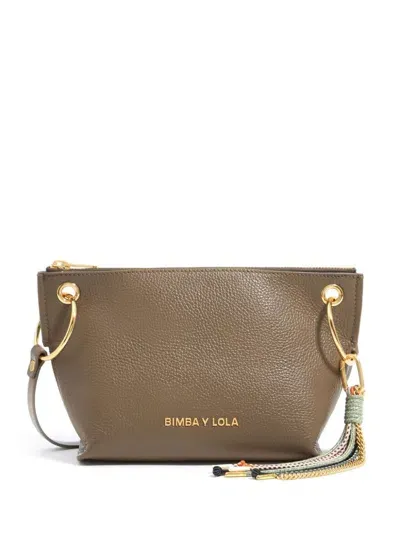 Bimba Y Lola Medium Trapezium Crossbody Bag In Brown