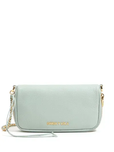 Bimba Y Lola Mini Leather Crossbody Bag In Green