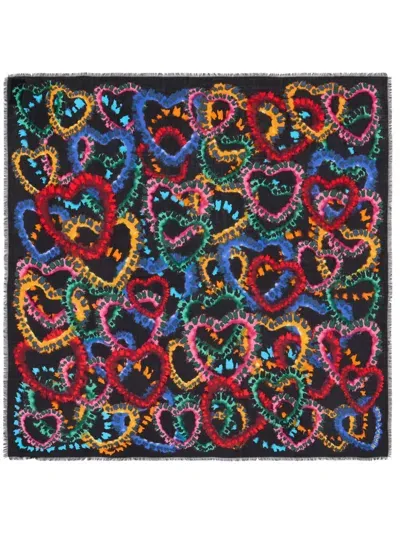 Bimba Y Lola Multicolor Hearts Scarf