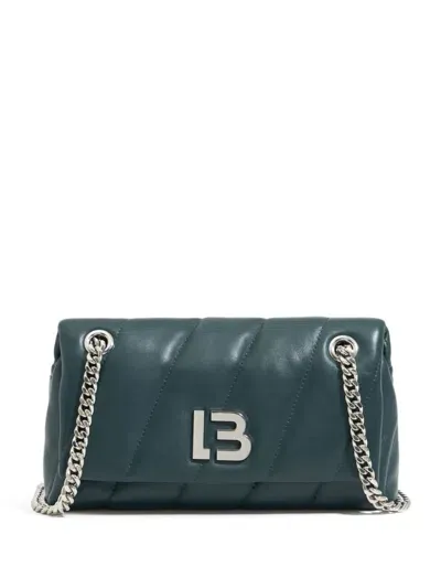 Bimba Y Lola Small Blue-green Leather Flap Bag