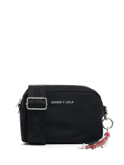 Bimba Y Lola Logo-plaque Cross Body Bag In Black