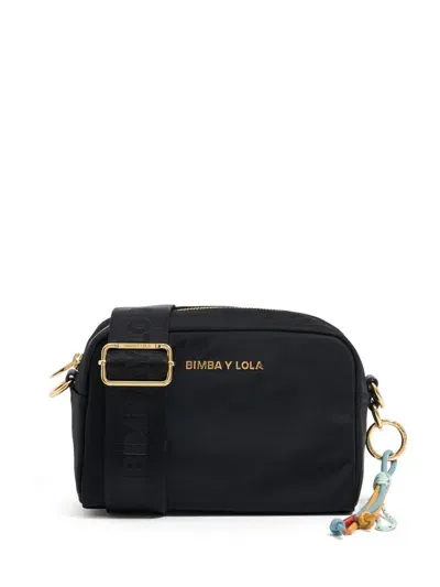 Bimba Y Lola Logo-plaque Crossbody Bag In Black