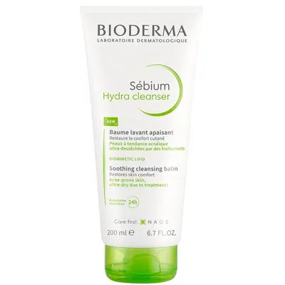 Bioderma Sebium Hydra Cleanser For Dry Acne-prone Skin 200ml In White