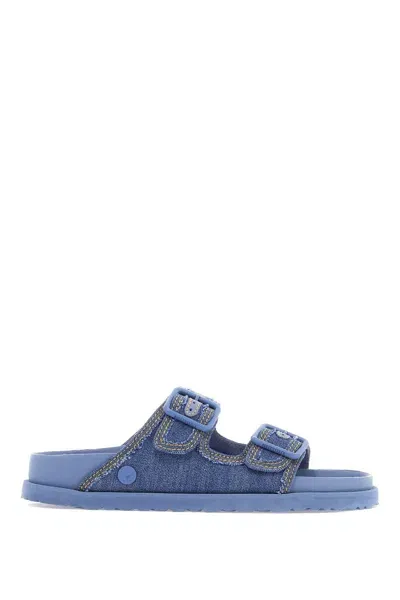 Birkenstock 1774 Arizona Denim Slide Sand In Blue