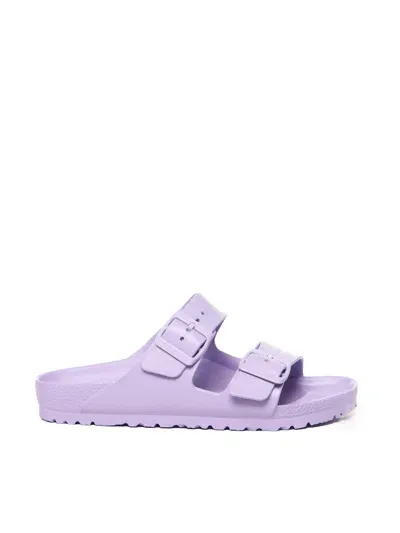 Birkenstock Logo-debossed Slides In Purple