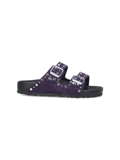 Birkenstock "arizona Rivet" Studs Sandals In Purple