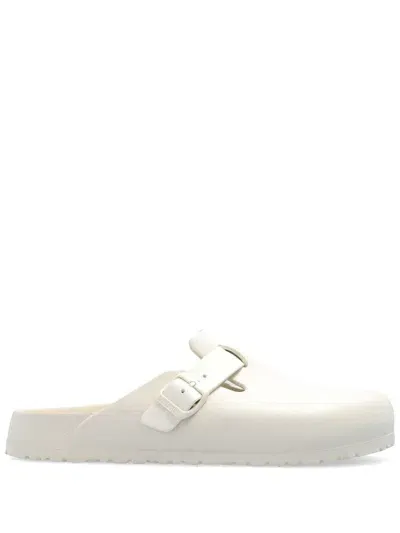 Birkenstock Boston Eva Mules In Weiss