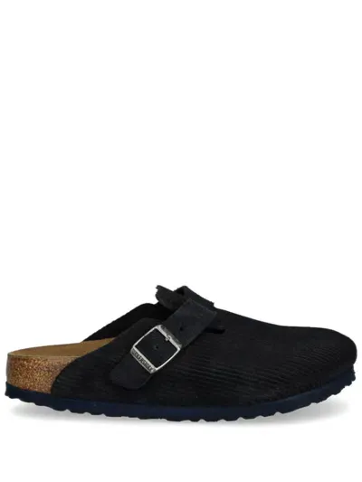 Birkenstock Boston Mules In Blue