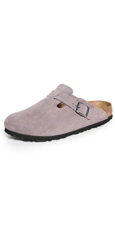 Birkenstock Boston Soft Footbed Clogs Faded Purple In 紫色