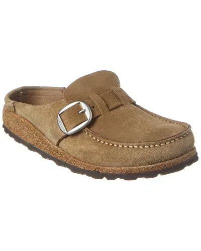 Birkenstock Buckley Suede Clogs In Grey