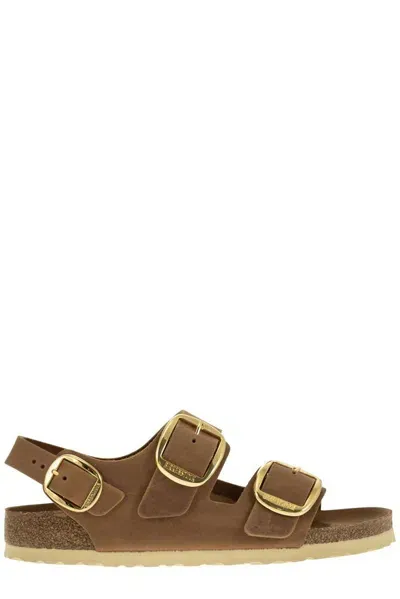 Birkenstock Milano Buckled Round In Brown