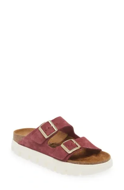 Birkenstock Papillio By  Arizona Exquisite Chunky Slide Sandal In Purple