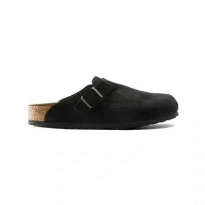 Birkenstock Boston Suede Schwarz - In Black