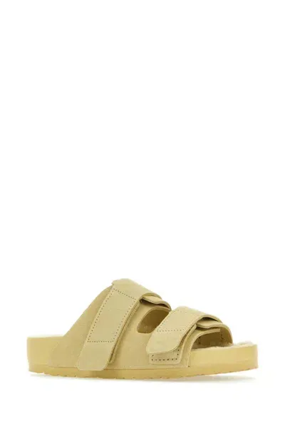 Birkenstock Beige Suede  X Tekla Uji Slippers In Beige O Tan