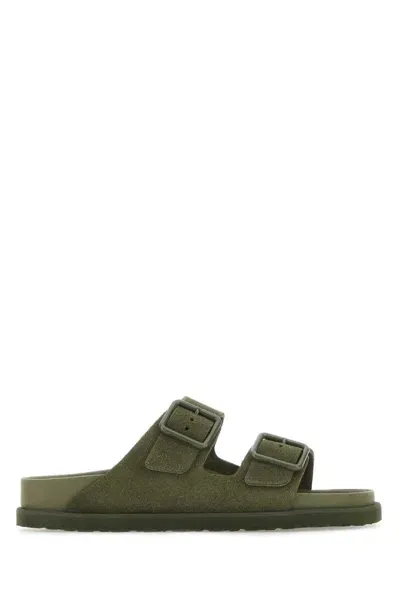 Birkenstock Slippers In Green