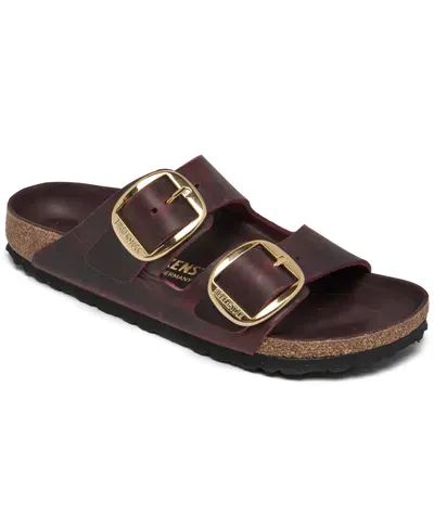 Birkenstock Arizona Leoi Big Buckle Womens Sandals In Purple