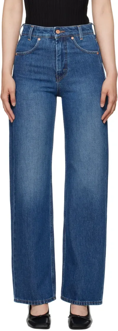 Bite Blue Ease Jeans In Mid Blue 5036