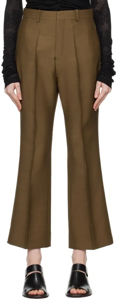 Bite Khaki Credo Trousers In Moss 4019