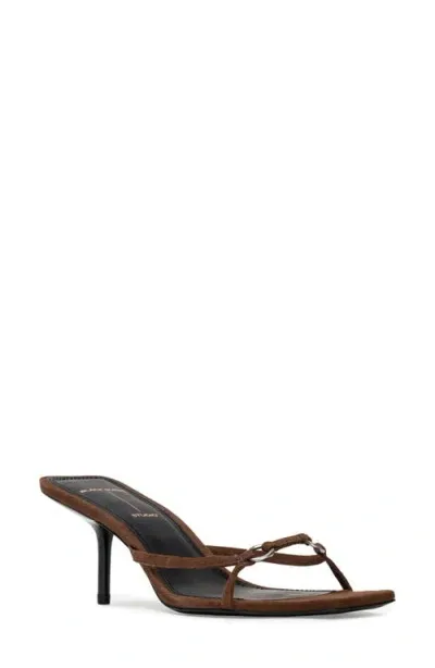 Black Suede Studio Frankie 65 Sandal In Brown