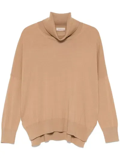 Blanca Vita Virgin Wool Sweater In Neutrals