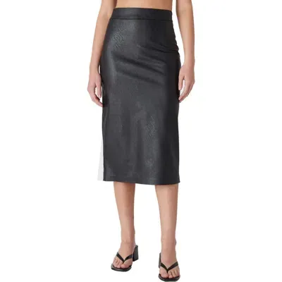 Blanknyc Faux Leather Midi Skirt In Deep Talks